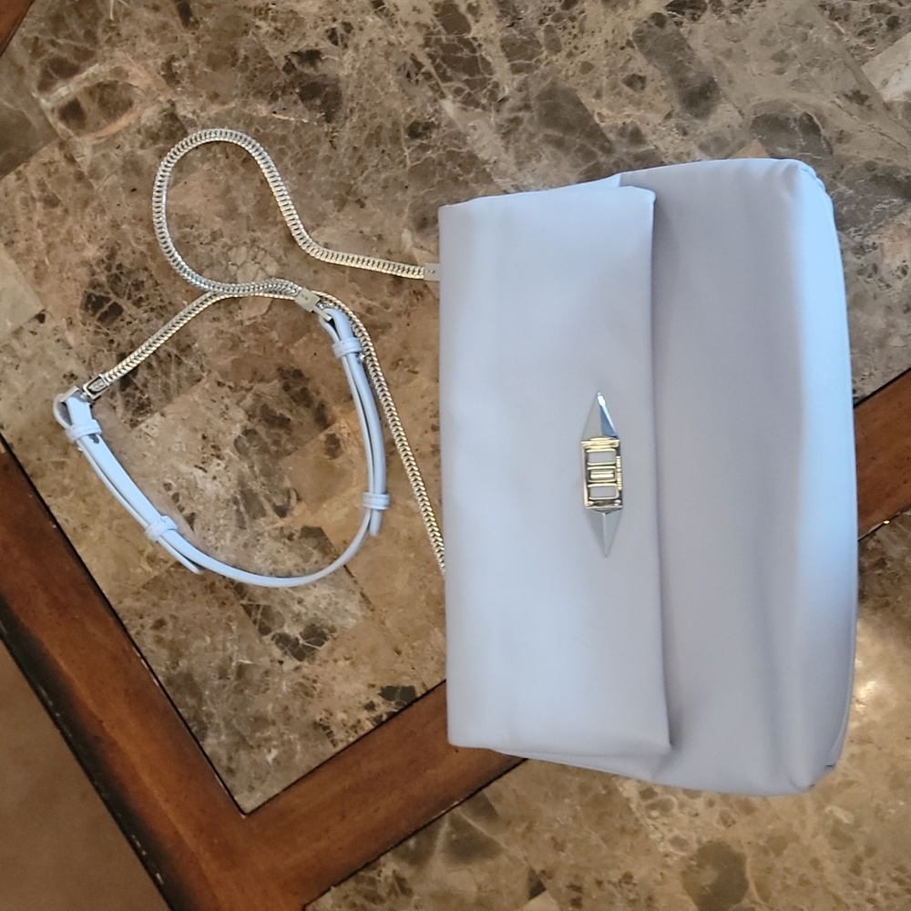 Charles Keith cross body bag Gray with silver accents